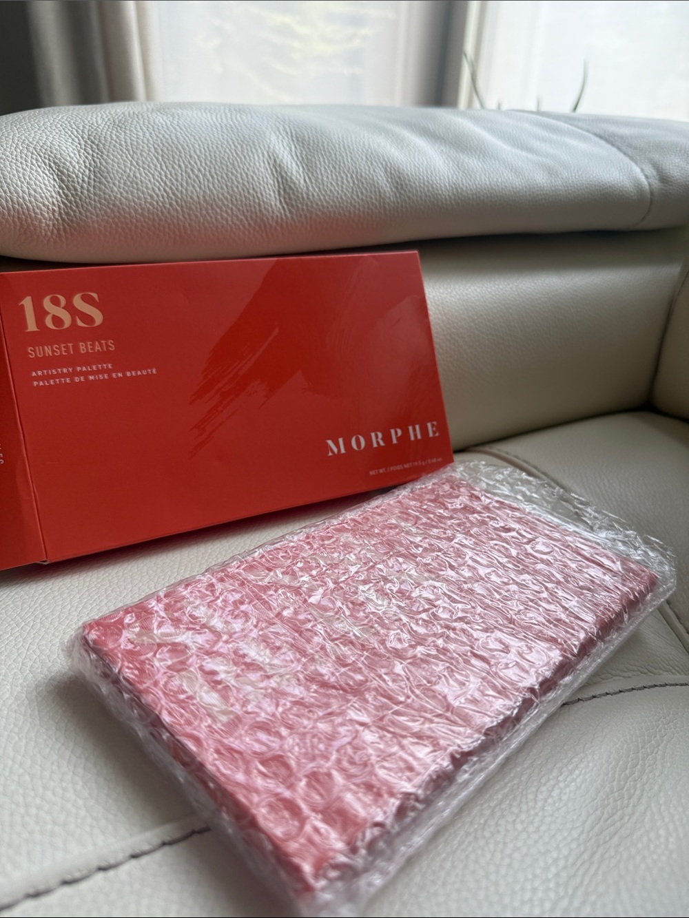 Morphe 18S Sunset Beats Eyeshadow‎ Palette - Red Packaging